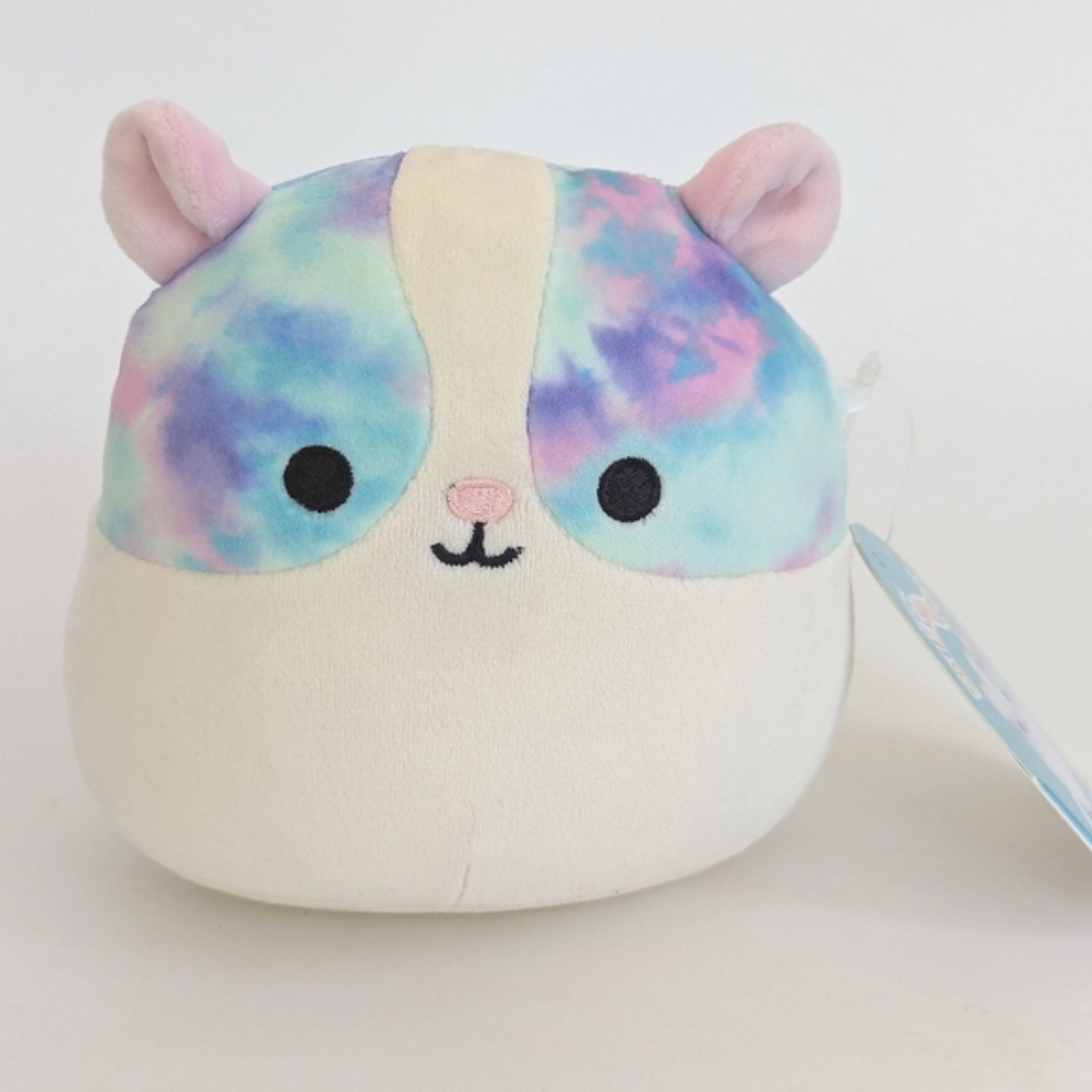 NWT Squishmallows 5" RHYS the Hamster Plush Toy 2023 Blue Purple Tie Dye